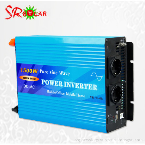 Shenzhen Manufacture 12v 220v pure sine wave 1500w inverter